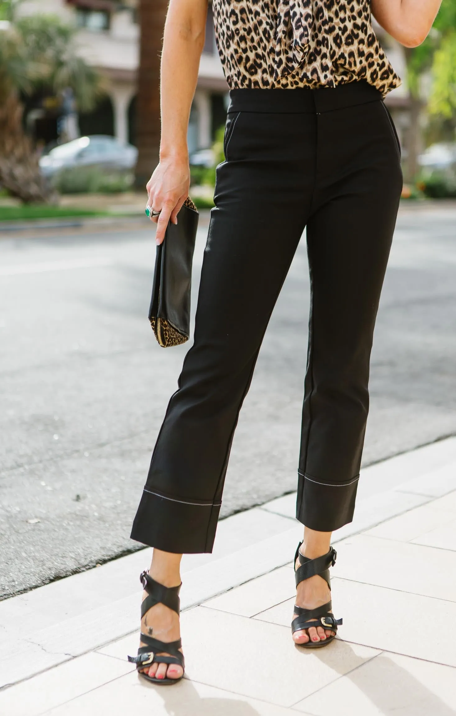 Baxter Cropped Straight-Leg Trouser