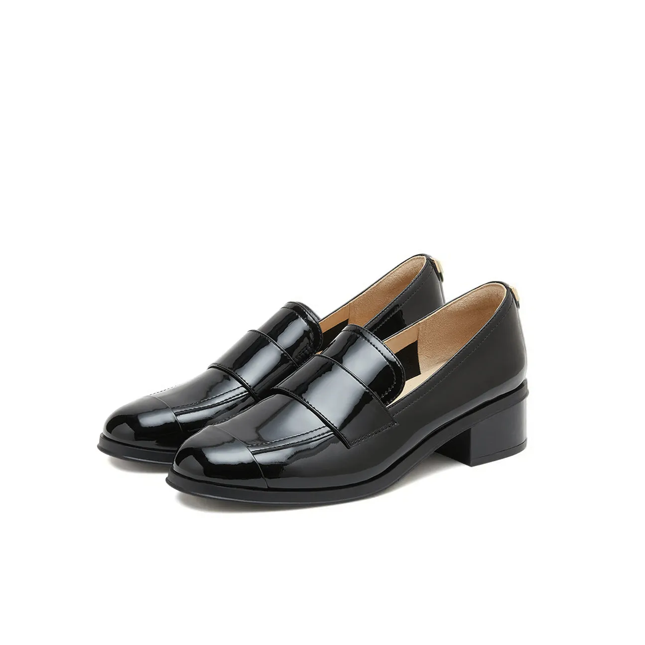 Black Patent Minimal Loafers