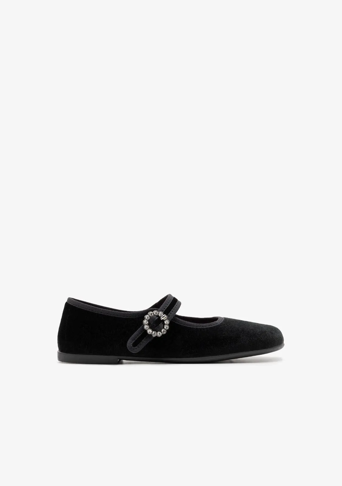 Black Velvet Ballerinas B&W