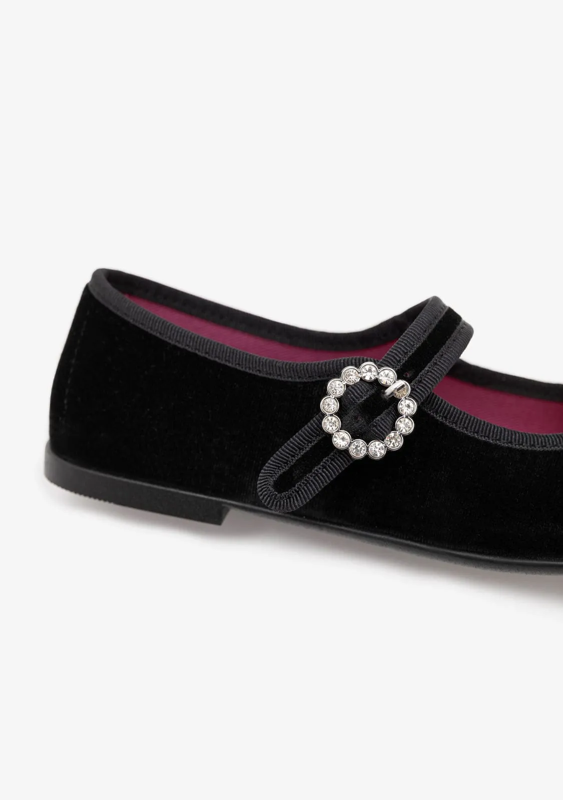 Black Velvet Ballerinas B&W
