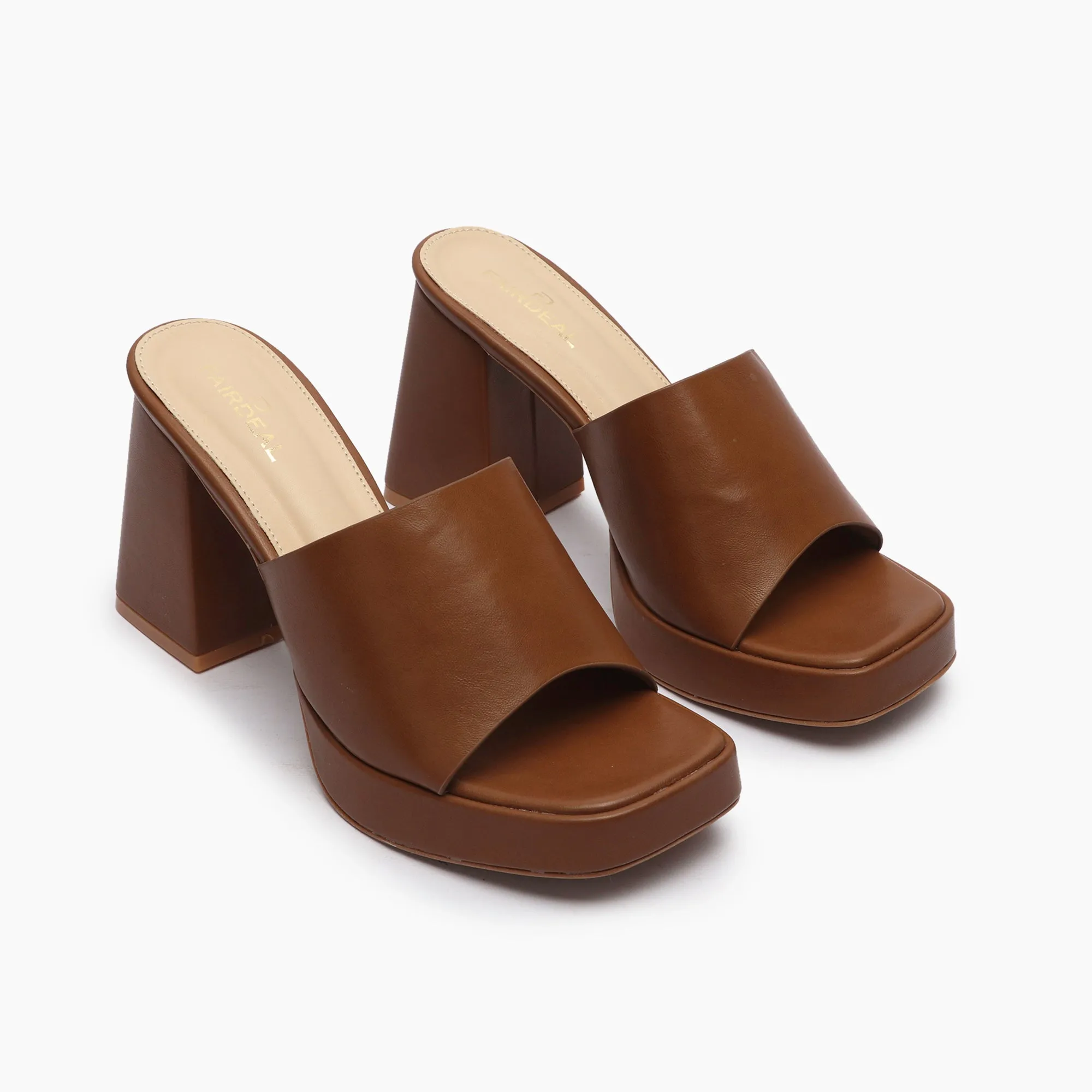 Chunky Heel Mules