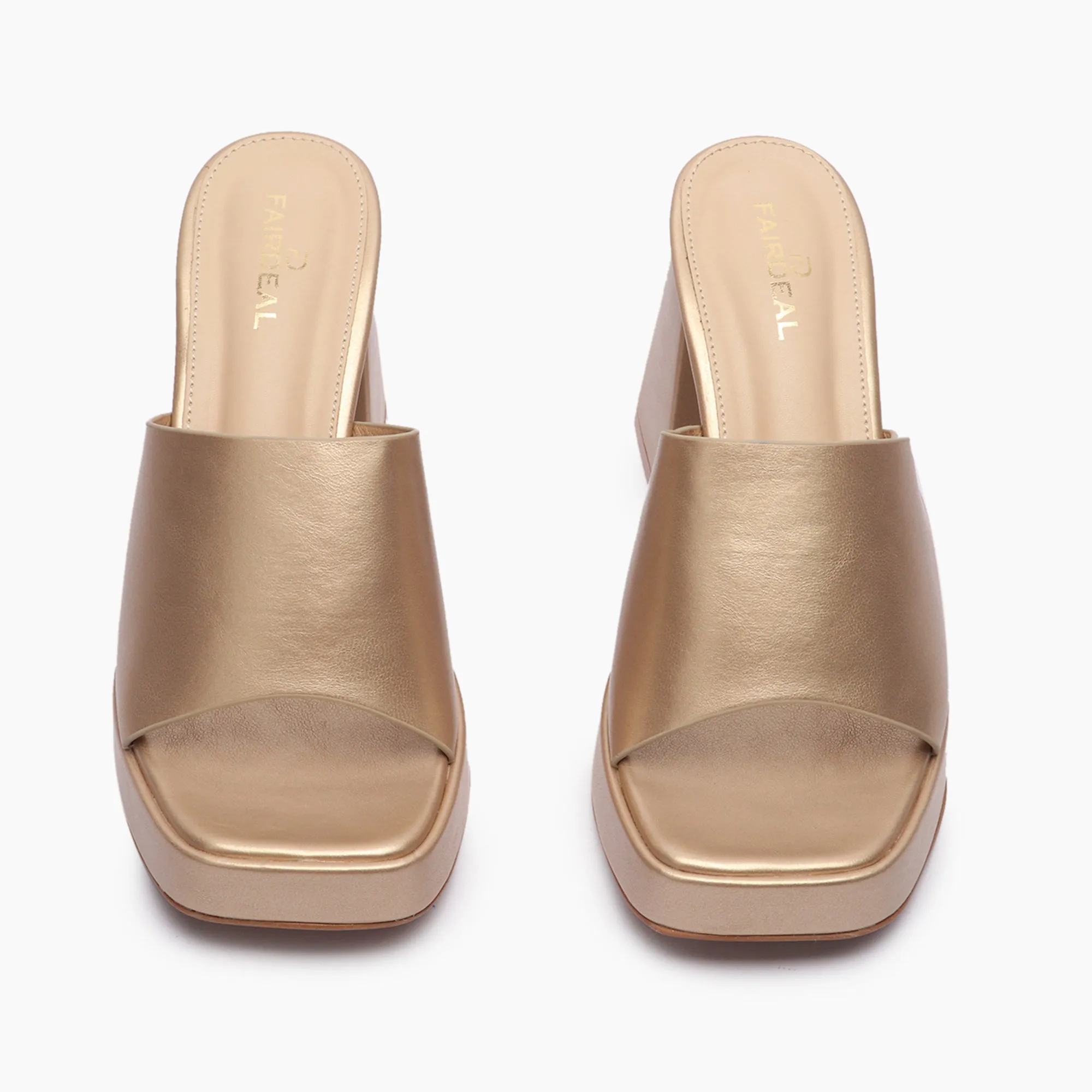 Chunky Heel Mules
