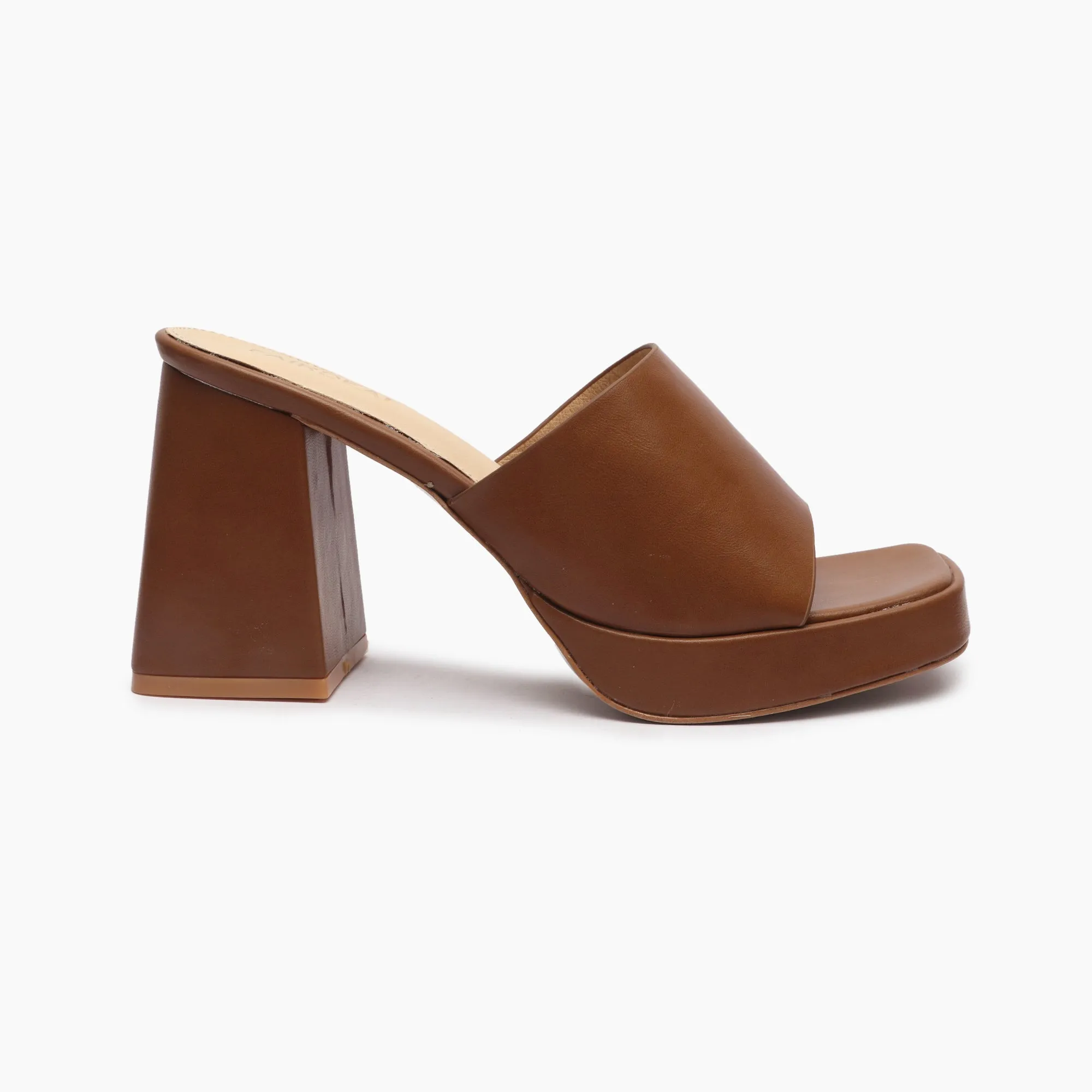 Chunky Heel Mules