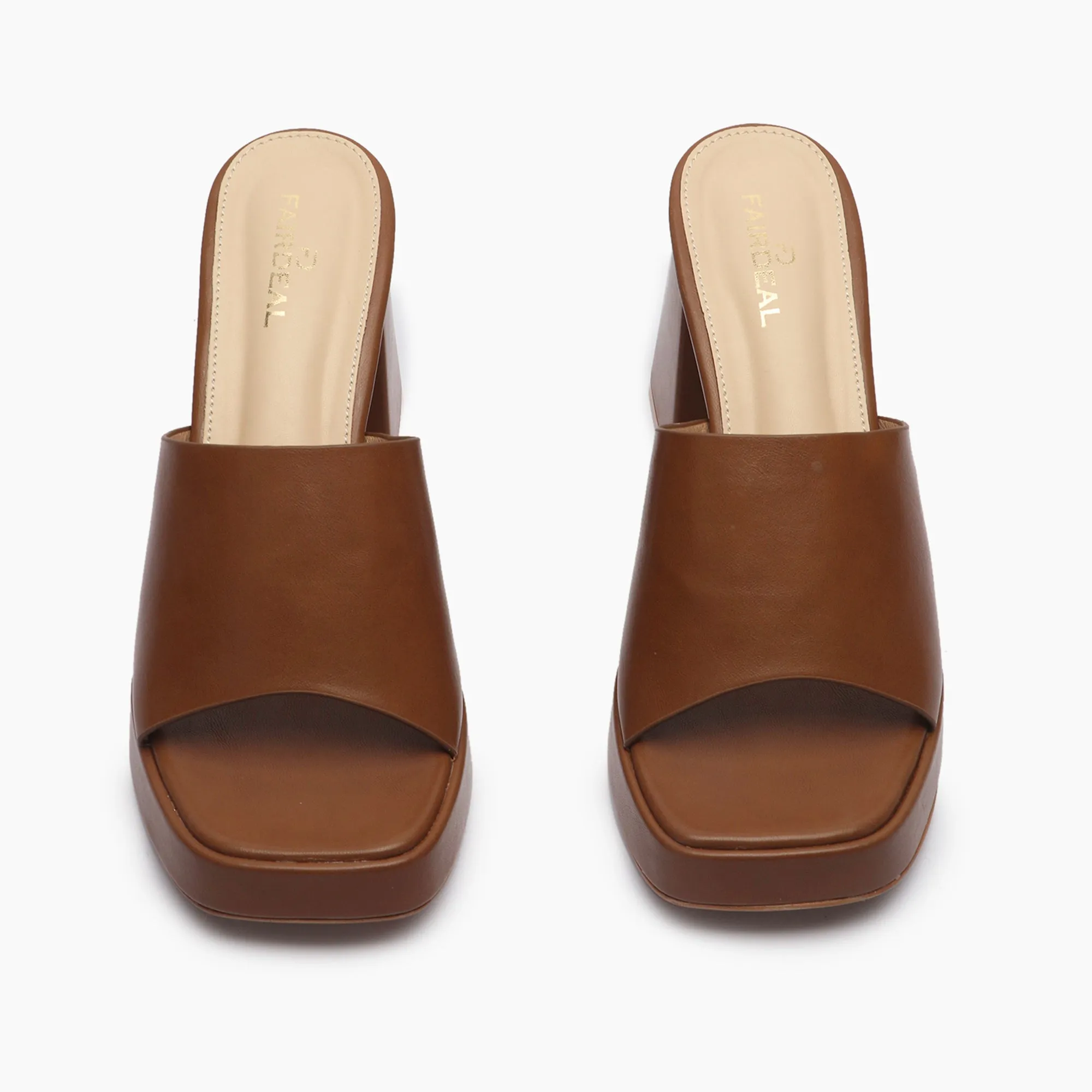 Chunky Heel Mules