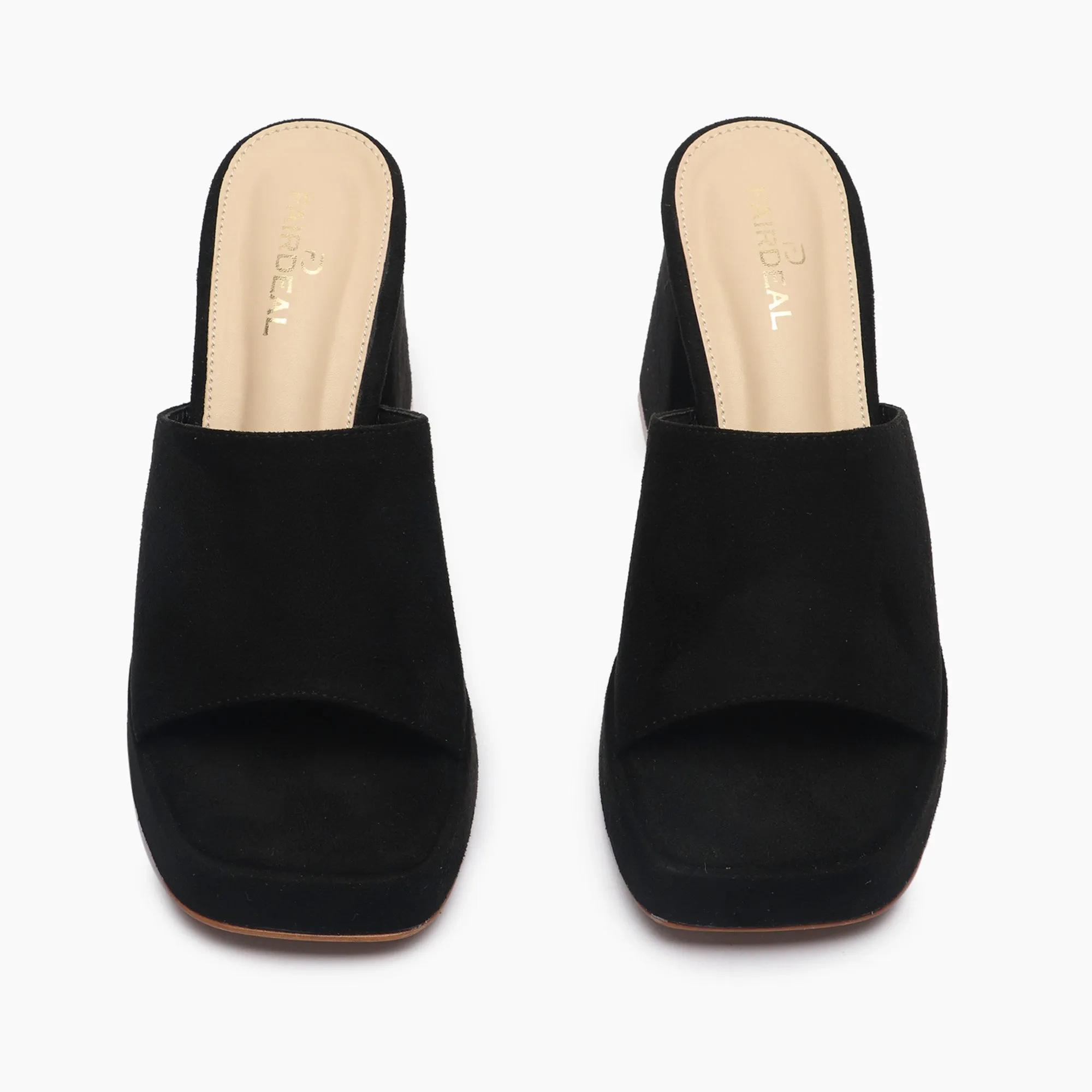 Chunky Heel Mules