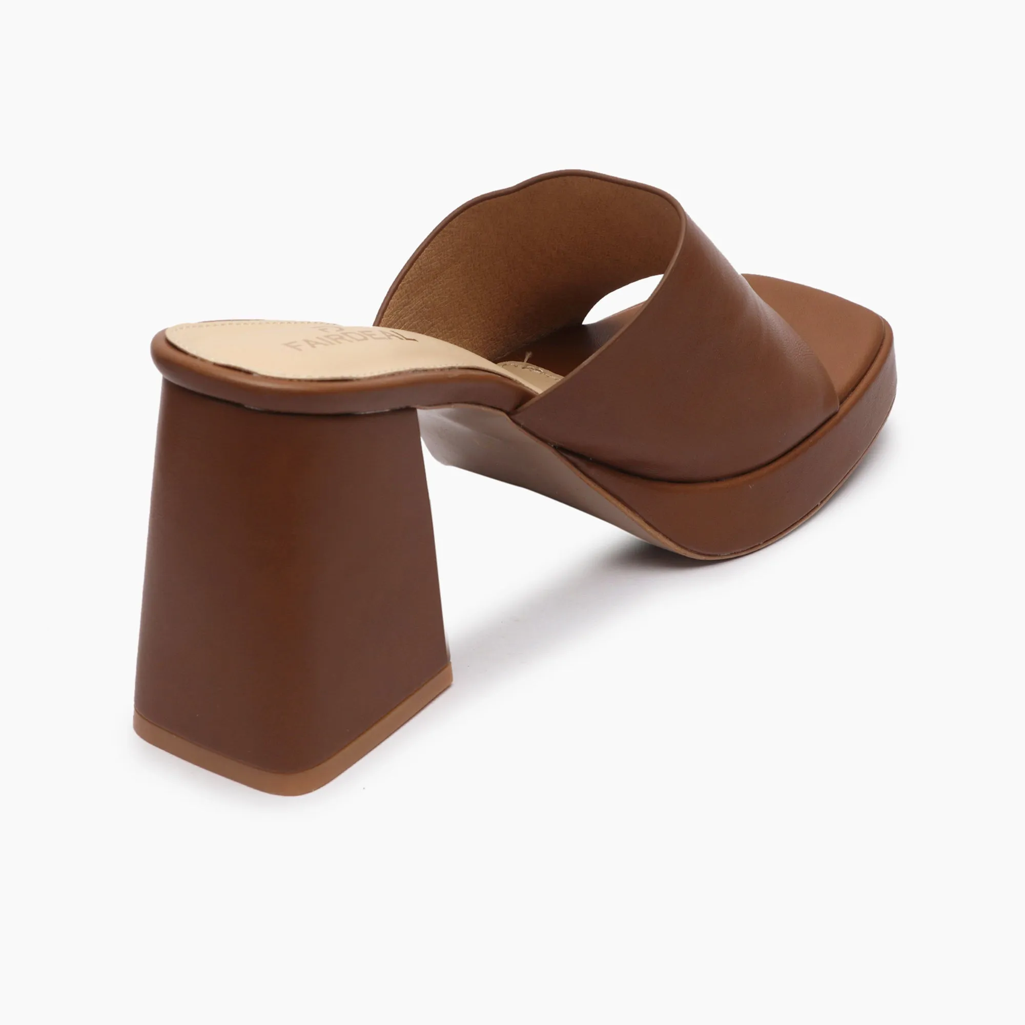 Chunky Heel Mules