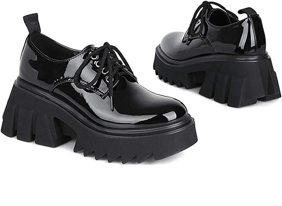Ciuyurra Stylish Women Gothic Shoes Platform