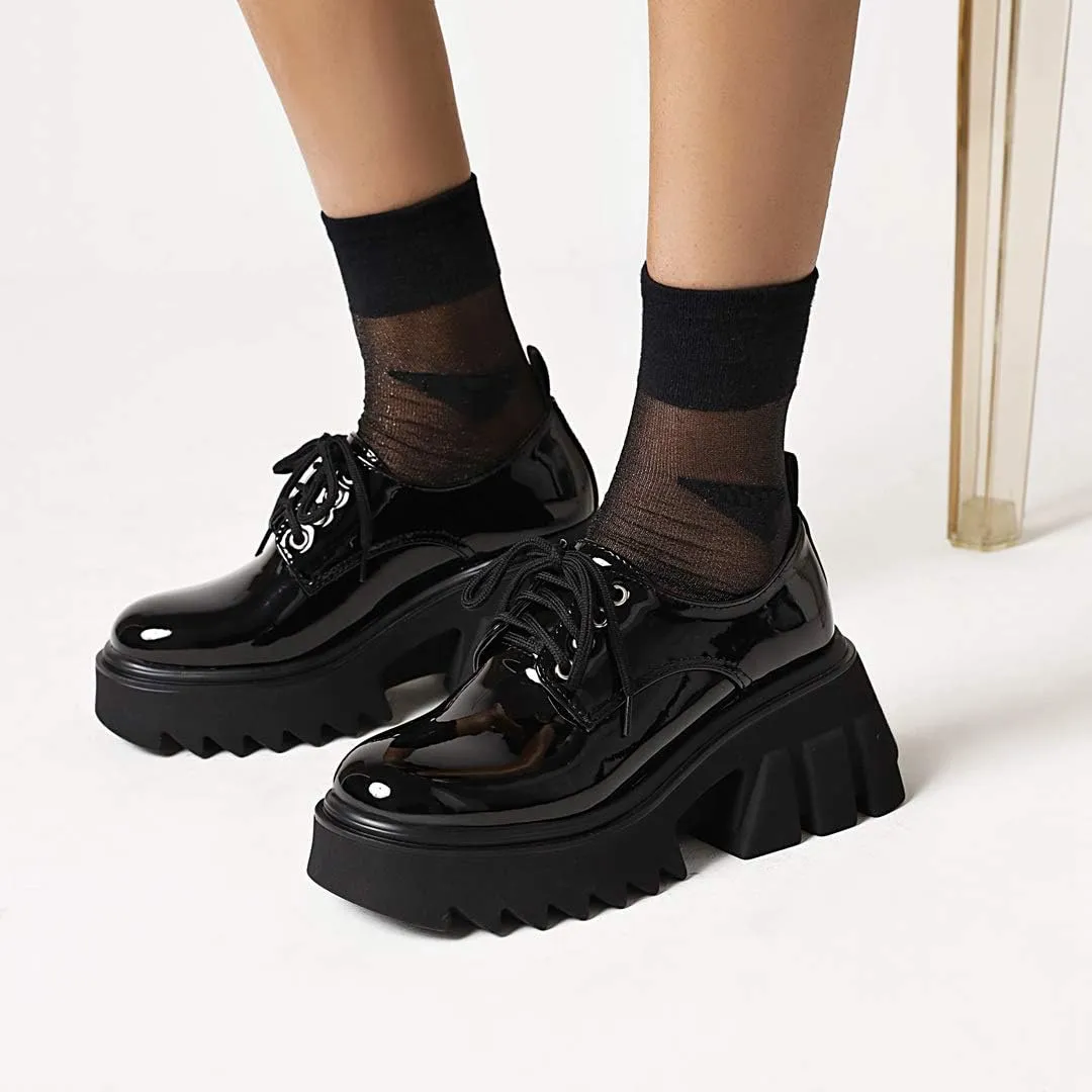 Ciuyurra Stylish Women Gothic Shoes Platform