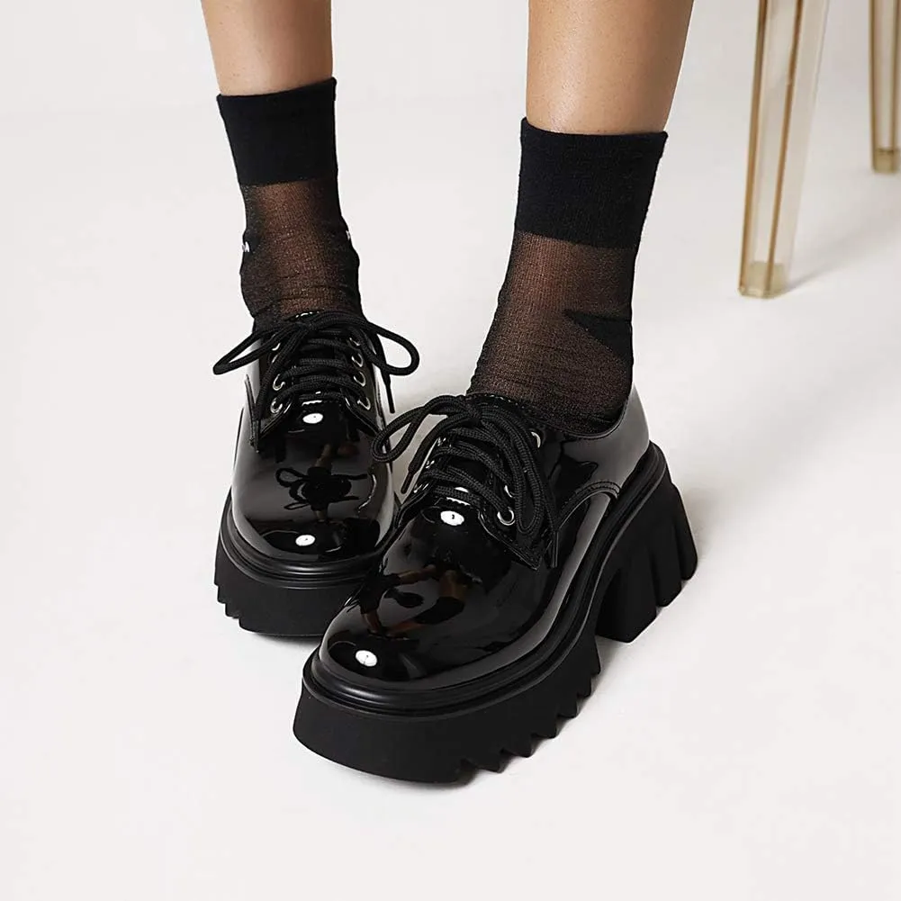 Ciuyurra Stylish Women Gothic Shoes Platform
