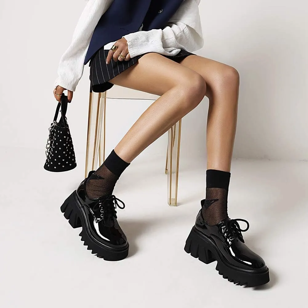 Ciuyurra Stylish Women Gothic Shoes Platform