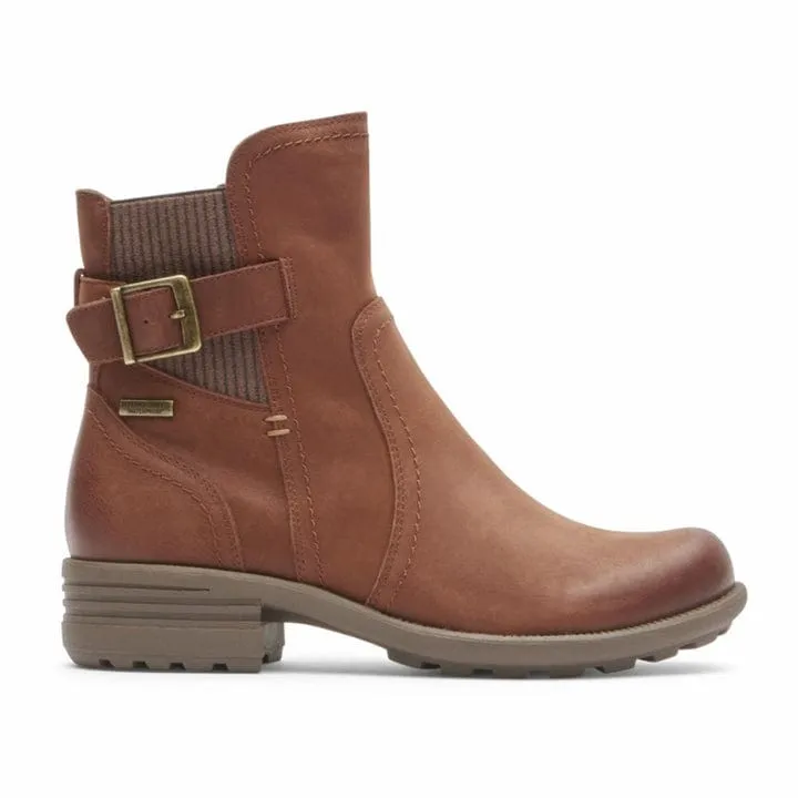 Cobb Hill Women's Brunswick Buckle Waterproof Boots- Brown
