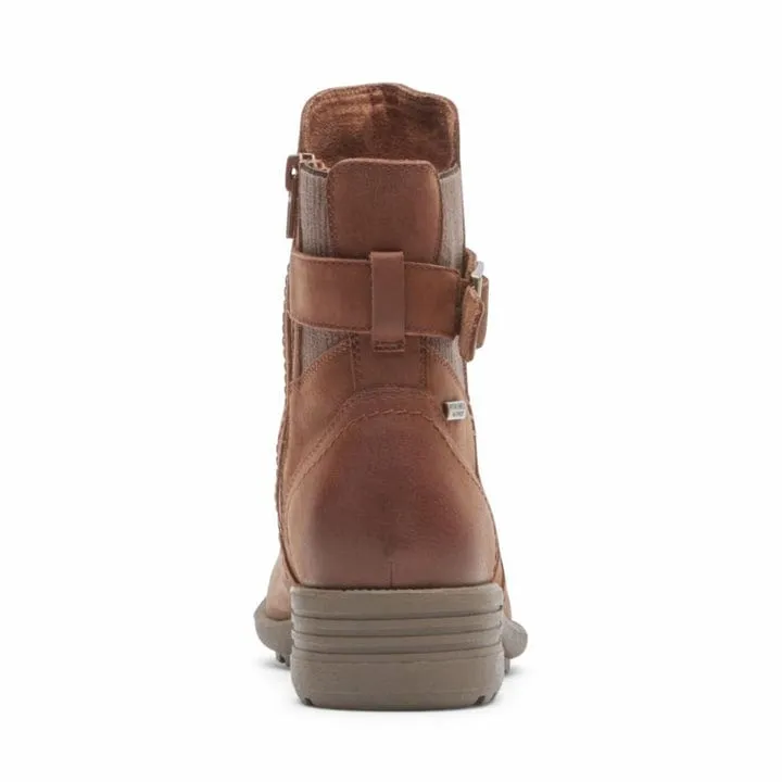 Cobb Hill Women's Brunswick Buckle Waterproof Boots- Brown