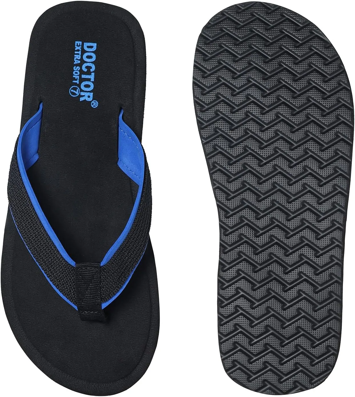 Doctor Slippers for Men's Orthopedic Diabetic Non-Slip Lightweight Durable Cushion Comfortable Flat Mcr Casual Stylish Dr Chappals and House Flip flops For Gent's and Boy’s D-34