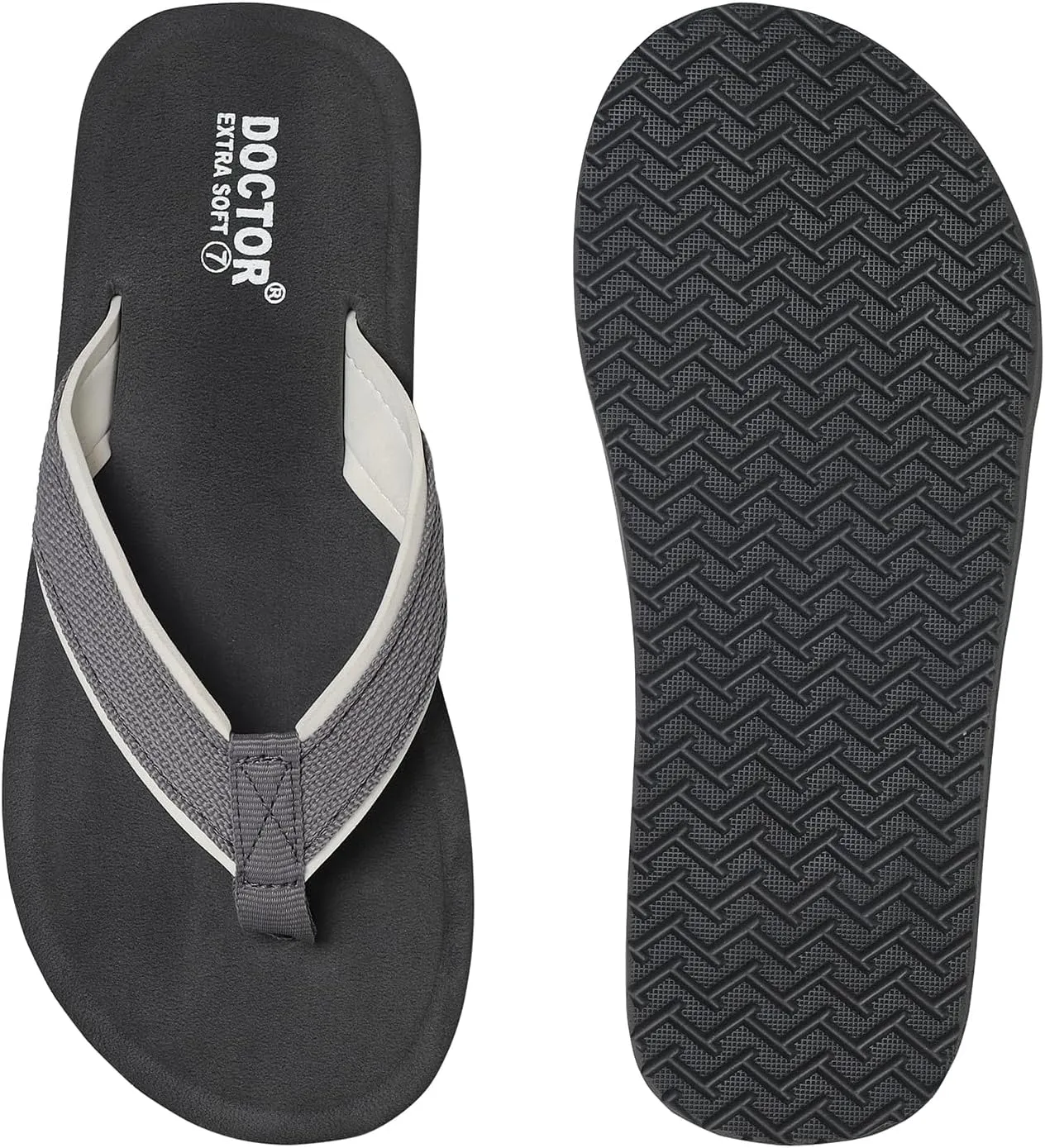 Doctor Slippers for Men's Orthopedic Diabetic Non-Slip Lightweight Durable Cushion Comfortable Flat Mcr Casual Stylish Dr Chappals and House Flip flops For Gent's and Boy’s D-34