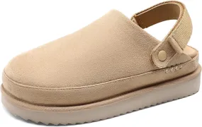 DREAM PAIRS Women's Clog Slippers Women's Platform Clogs for Women Mules Slip on Shoes Adjustable