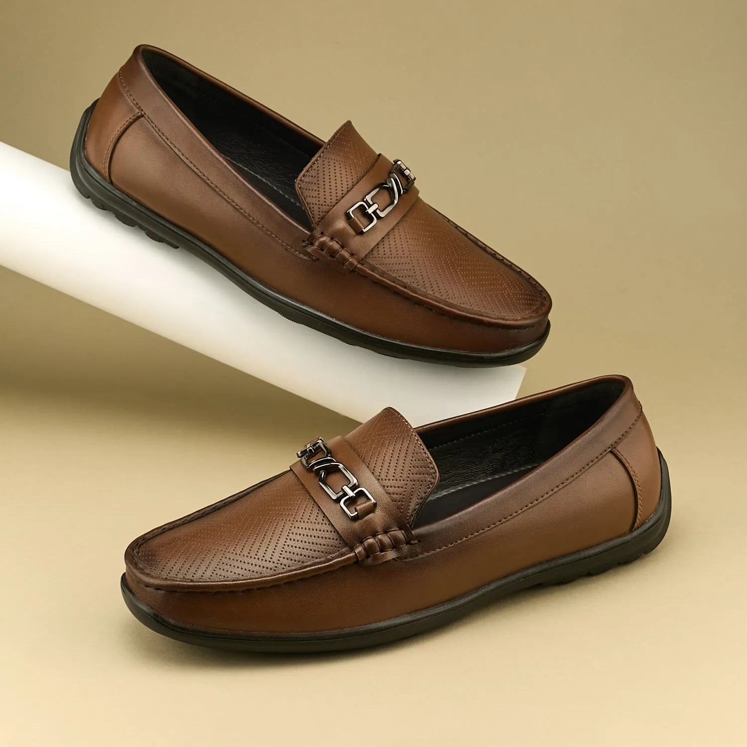 Duke Signature Buckle Loafers  (FWOL4036)