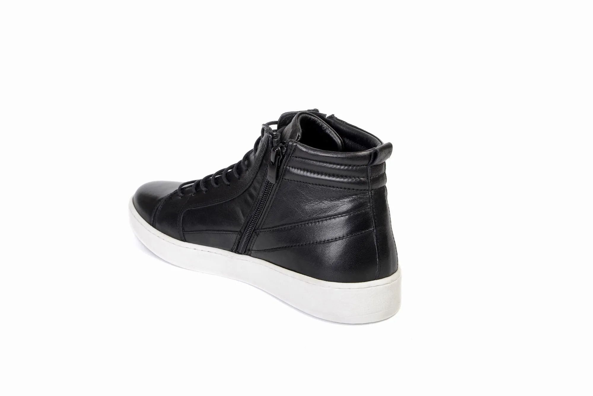 FOOT FEDERATION SNEAKER MID-TOP MENS BOOT BLACK