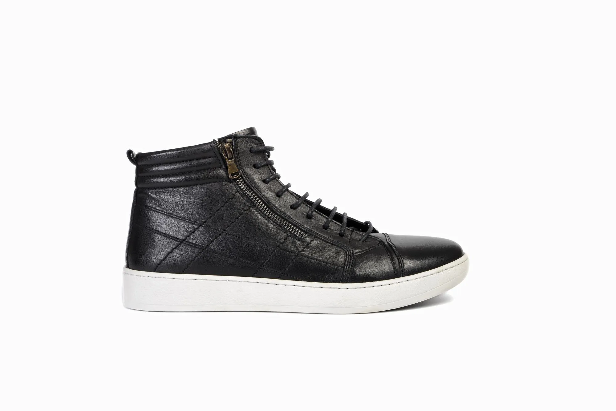 FOOT FEDERATION SNEAKER MID-TOP MENS BOOT BLACK