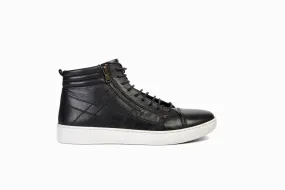 FOOT FEDERATION SNEAKER MID-TOP MENS BOOT BLACK