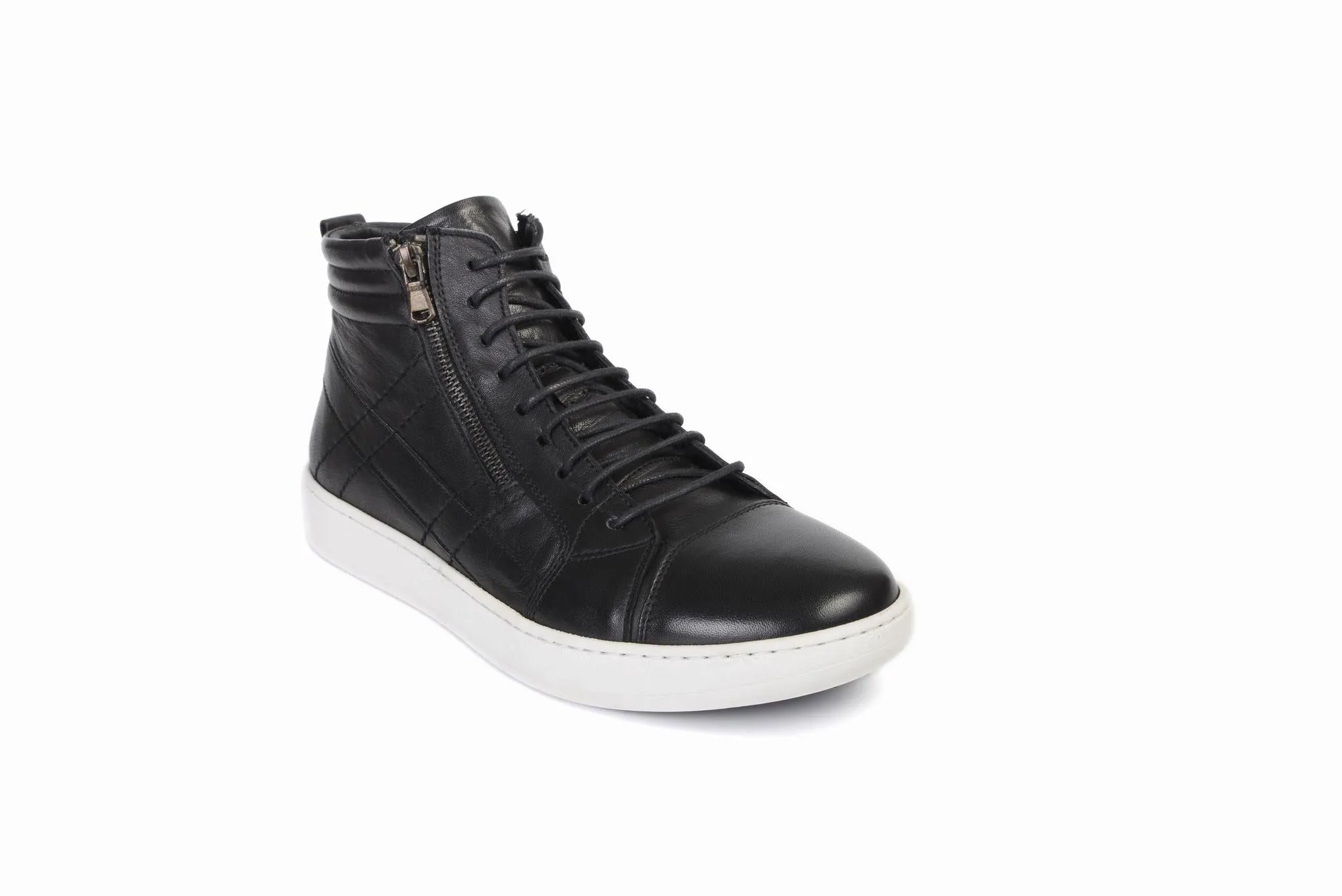 FOOT FEDERATION SNEAKER MID-TOP MENS BOOT BLACK