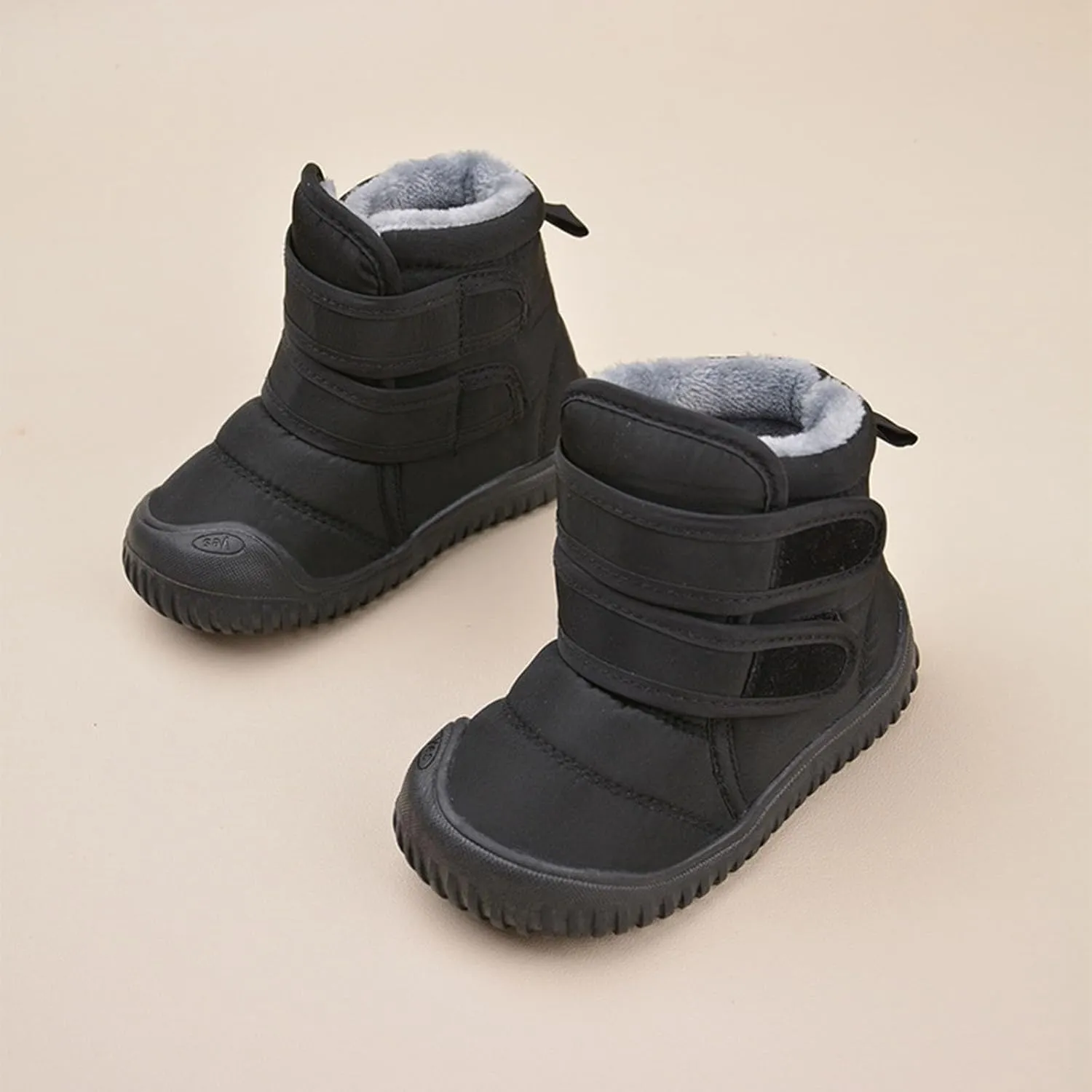 Girls Boys Warm Fr Lined Winter Snow Boots Waterroof Outdoor Ankle Booties Comfortable Shoes for Kids Unisex