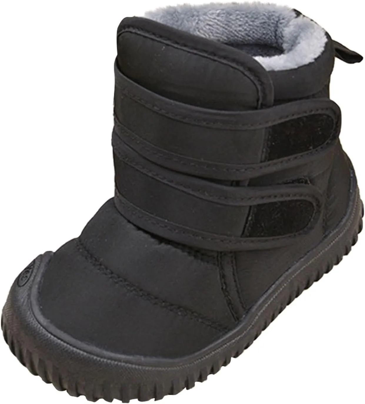 Girls Boys Warm Fr Lined Winter Snow Boots Waterroof Outdoor Ankle Booties Comfortable Shoes for Kids Unisex