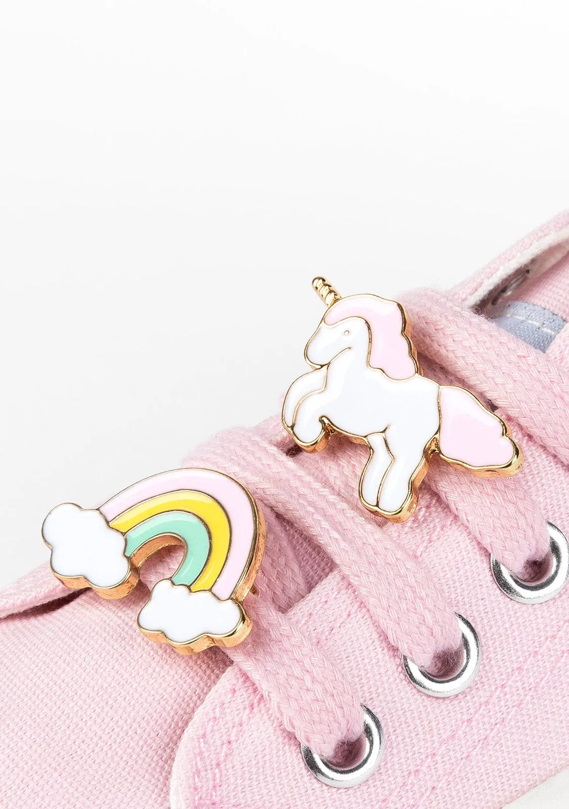 Girl's Pink Unicorn Sneakers