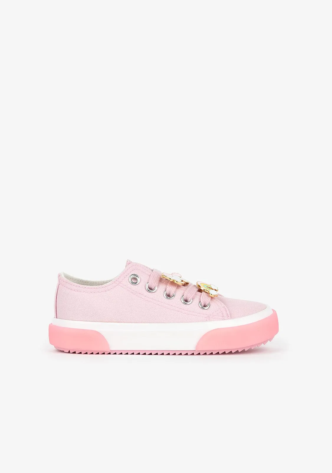 Girl's Pink Unicorn Sneakers