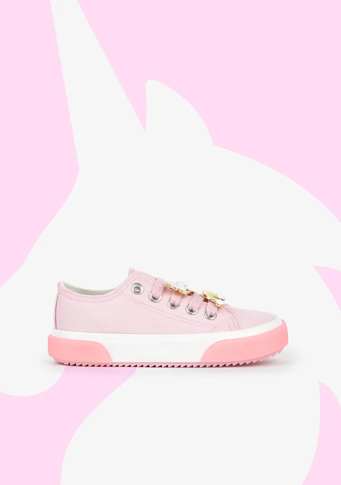 Girl's Pink Unicorn Sneakers