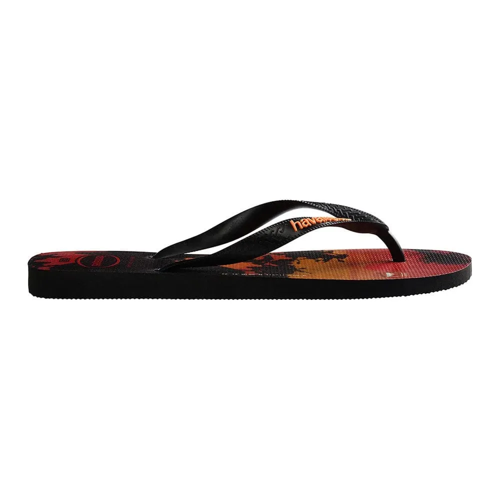 Havaianas Hype FlipFlops Black/Begonia Orange