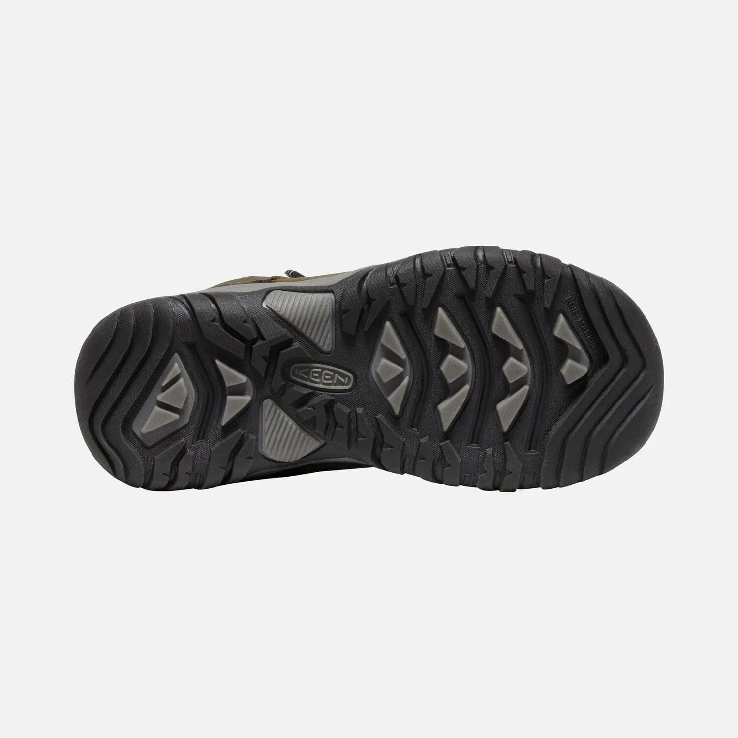 Keen Youth Ridge Flex Mid Boots- Dark Olive/ Dusky Citron