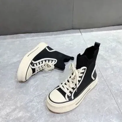 Kielo Knit Upper High Top Sneakers