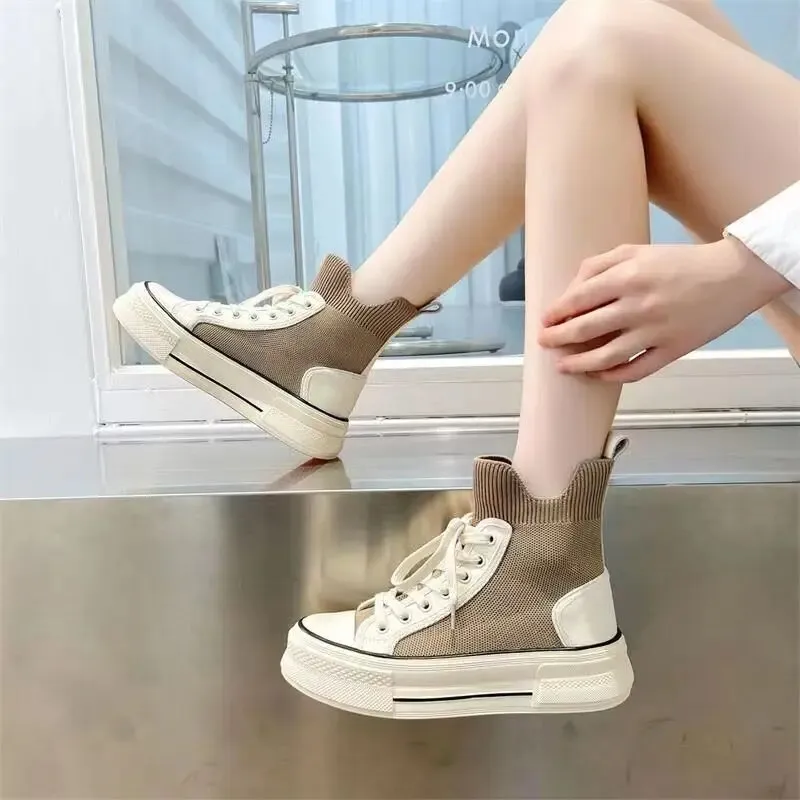 Kielo Knit Upper High Top Sneakers