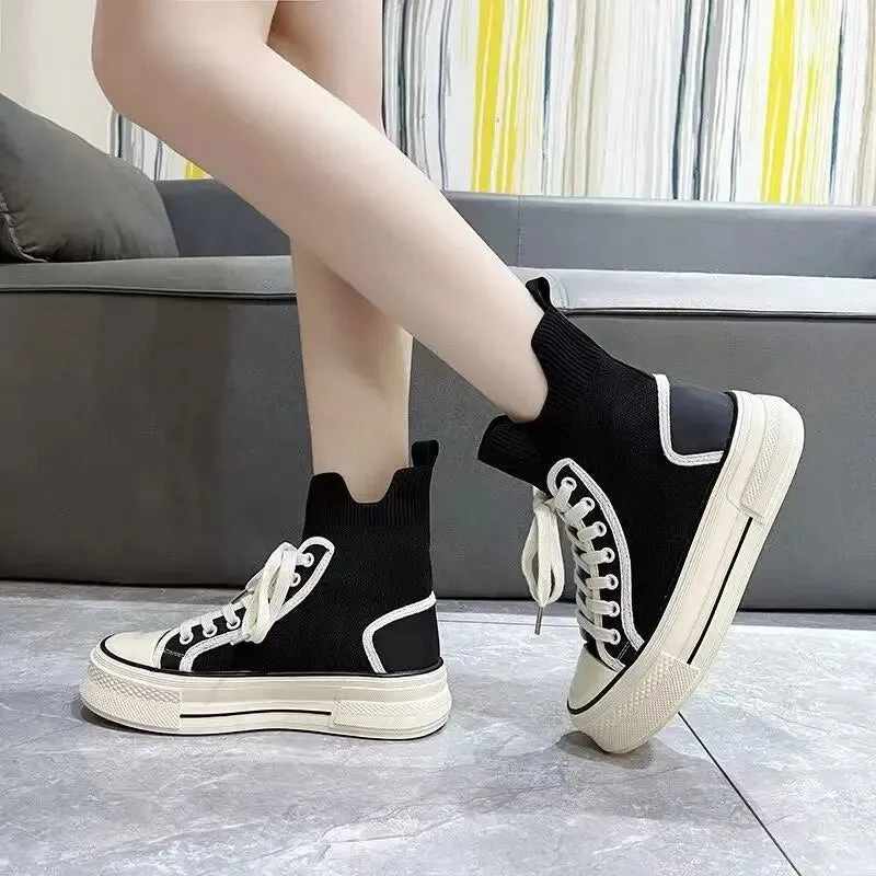 Kielo Knit Upper High Top Sneakers