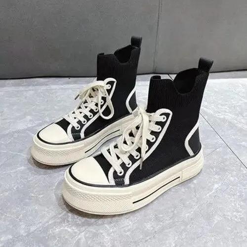 Kielo Knit Upper High Top Sneakers