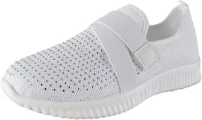 Ladmiple Womens Tennis Shoes Slip on Walking Sock Shoes Comfort Breathable Non-Slip Mesh Casual Fashion Running Sneakers