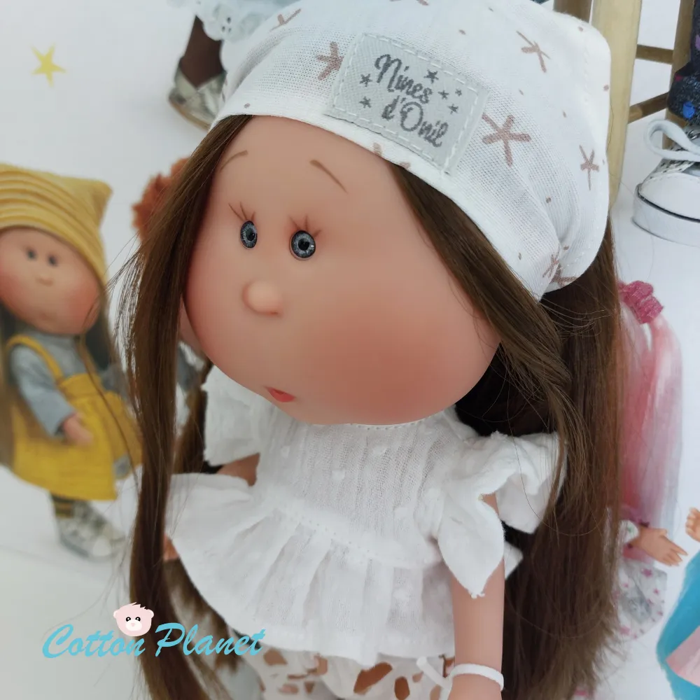 Mia Doll with Long Brown Hair and Puppy