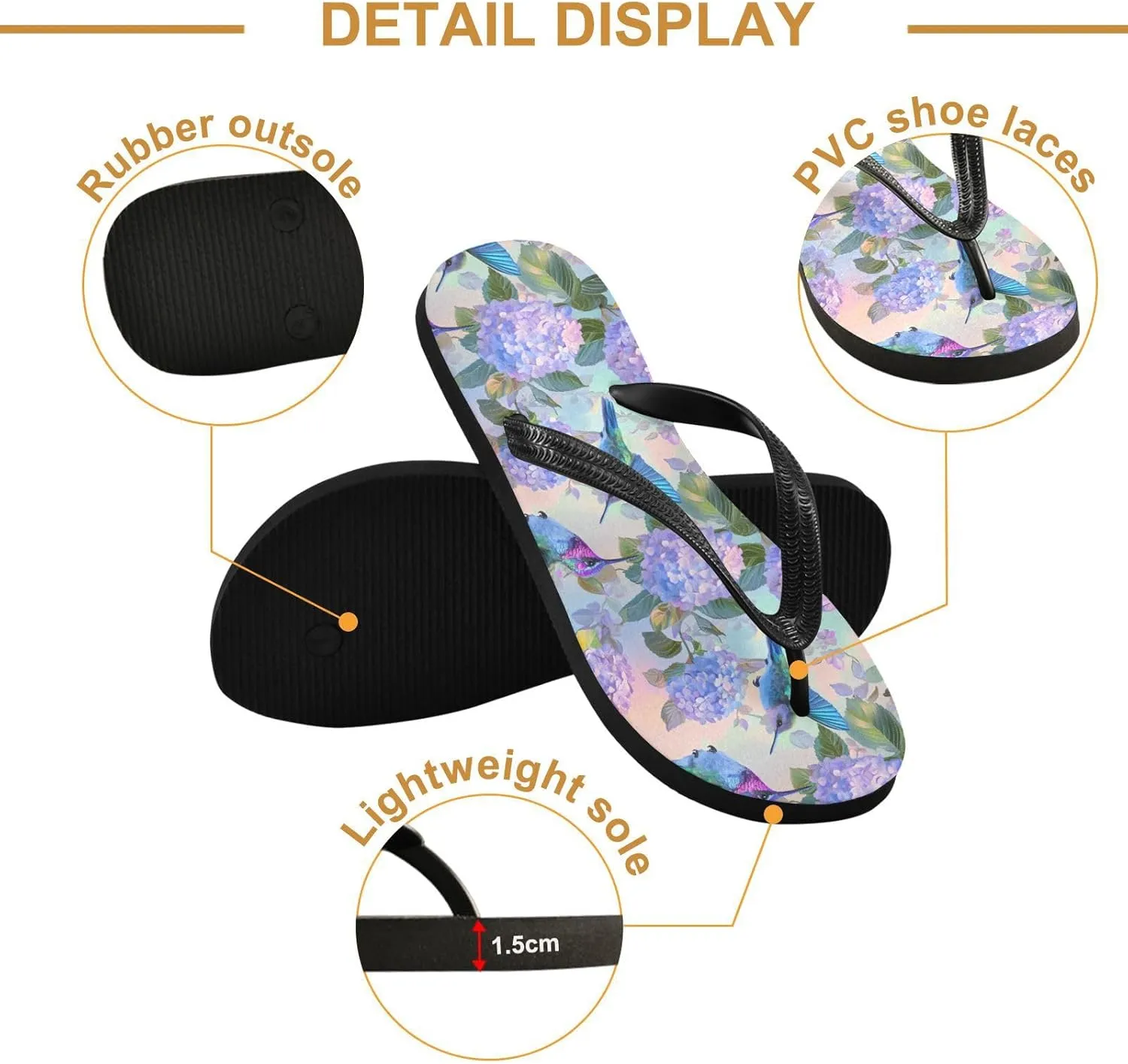 MNSRUU Flip Flops for Women Men Blue Pineapple Flip Flops Womens Slides Men Sandals Shower Slippers Summer Non-Slip Flipflops for Swim Beach Bathroom, XS