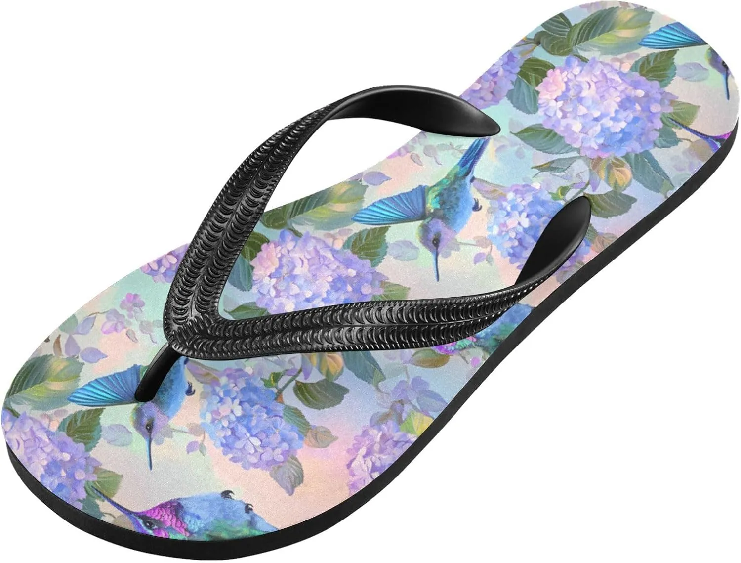 MNSRUU Flip Flops for Women Men Blue Pineapple Flip Flops Womens Slides Men Sandals Shower Slippers Summer Non-Slip Flipflops for Swim Beach Bathroom, XS