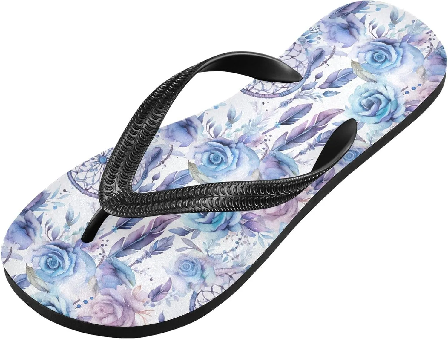 MNSRUU Flip Flops for Women Men Palm Leaf Flip Flops Womens Slides Men Sandals Shower Slippers Summer Non-Slip Flipflops for Swim Beach Bathroom, XS