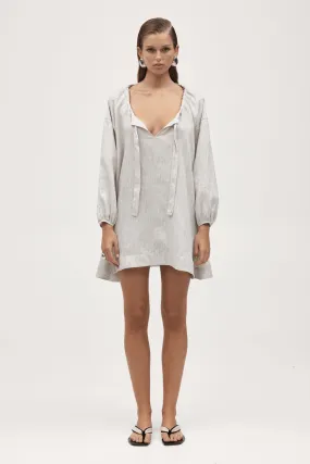 MYLA DRESS TWILL STRIPE