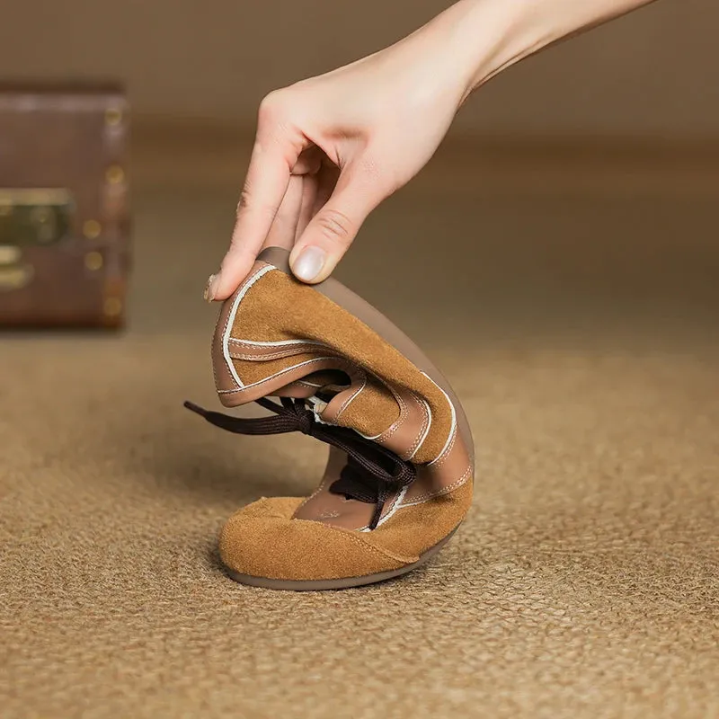 Neiw Genuine Suede Flat Sneakers