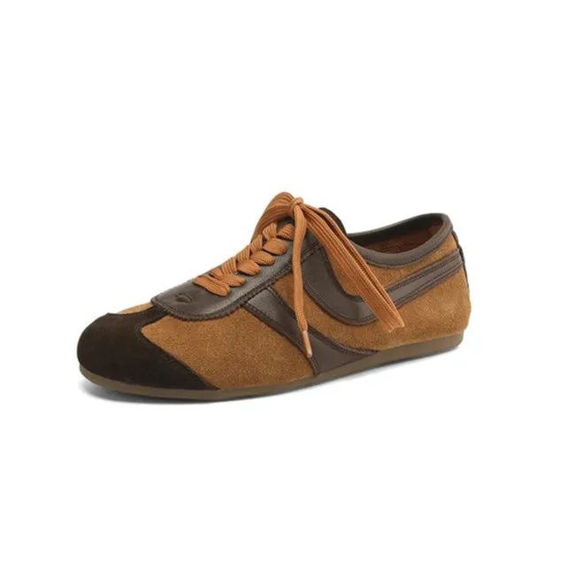 Neiw Genuine Suede Flat Sneakers