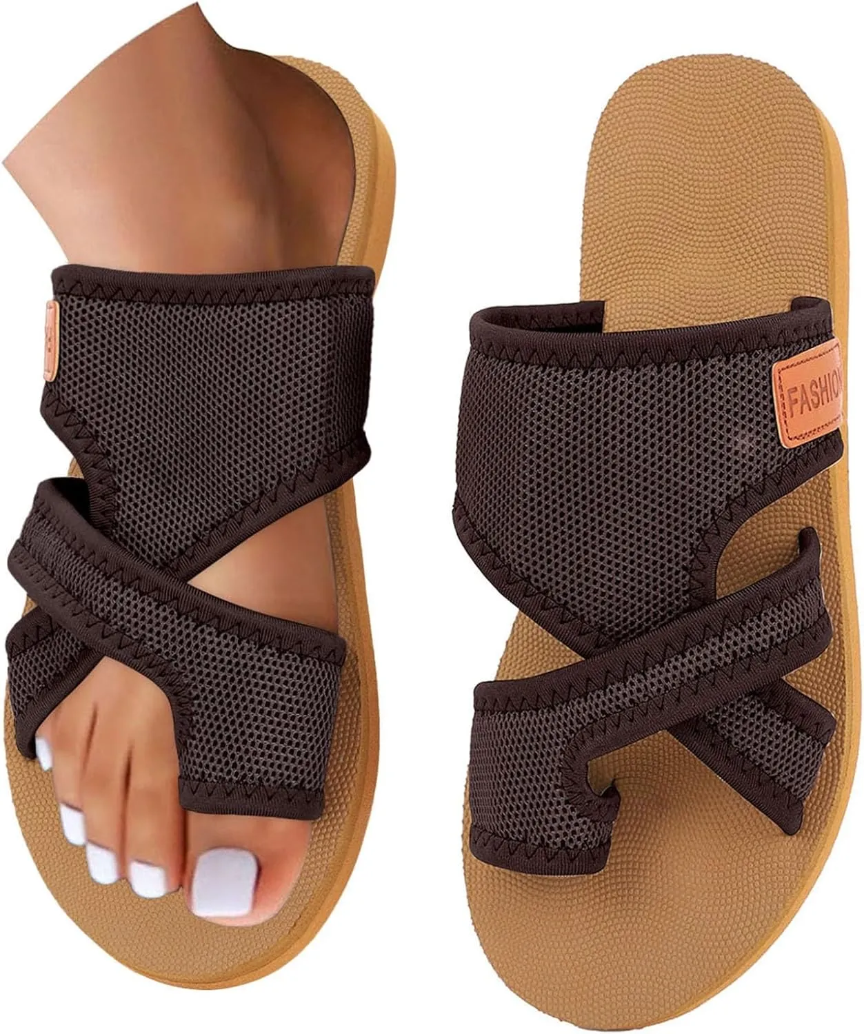 Orthopedic Sandals for Women 2025 Summer Casual Open Toe Beach Vacation Shoes Trendy Comfortable Arch Support Sandal