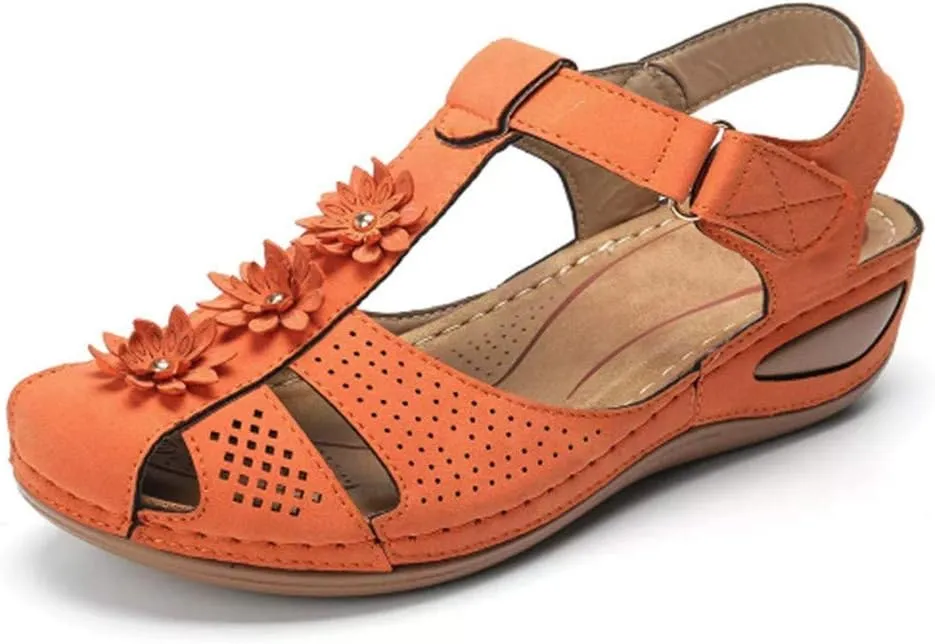 Orthopedic Sandals for Women Arch Support Wide Flip Flops Beach Dressy Wedge Sandal Dressy Summer Arch Support Shoes for Womens Wedge Shoes Slip On Dressy Woman Orthopedic Shoe
