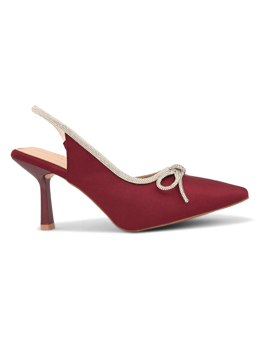 Pelle Albero Women Cherry Fancy Kitten Heels Sandals