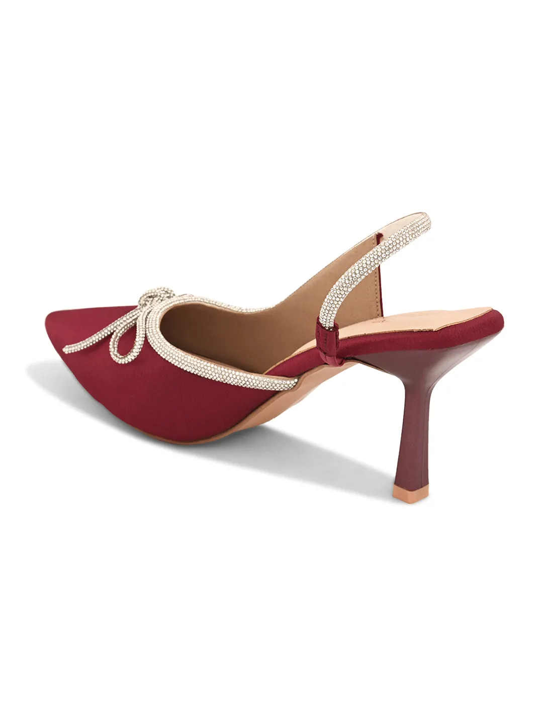 Pelle Albero Women Cherry Fancy Kitten Heels Sandals