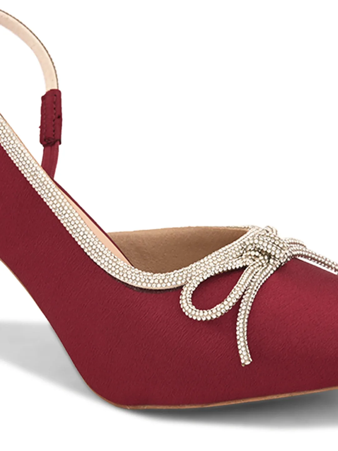 Pelle Albero Women Cherry Fancy Kitten Heels Sandals