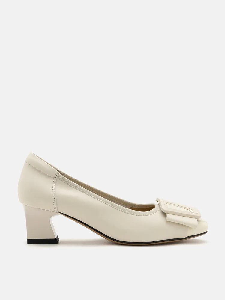 Penelope Elegant Buckle Block Heels