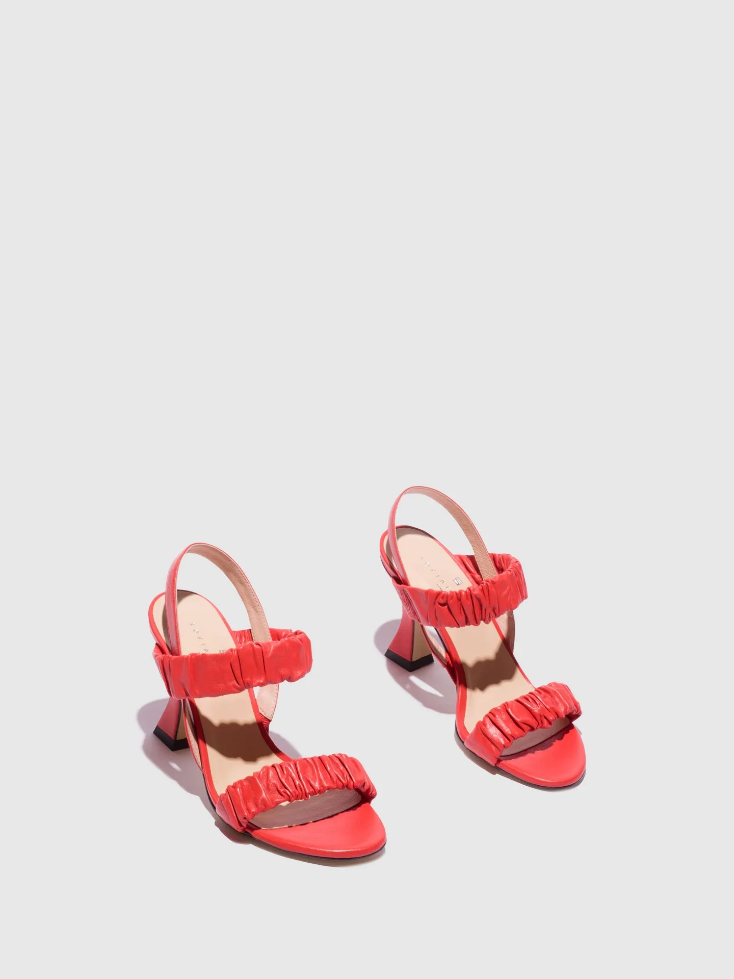 Red Open Toe Sandals